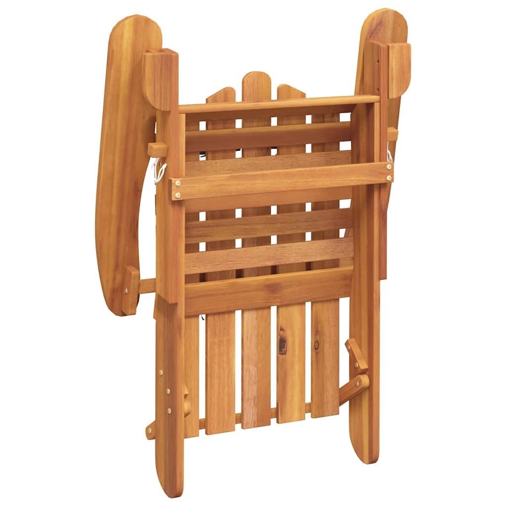 Vidaxl tuinstoel adirondack met kussens massief acaciahout
