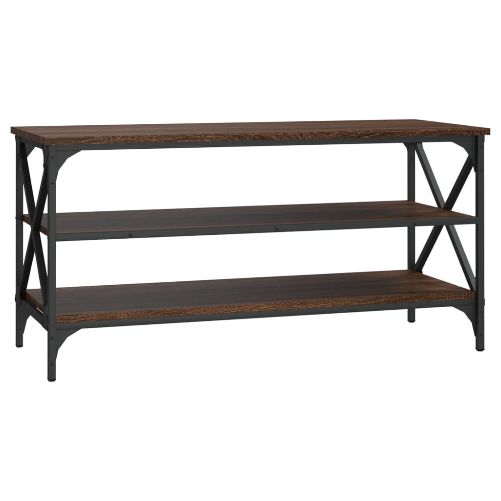 Vidaxl tv-meubel 100x40x50 cm bewerkt hout bruin eikenkleur