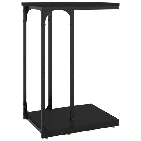 Vidaxl bijzettafel 40x30x60 cm bewerkt hout zwart