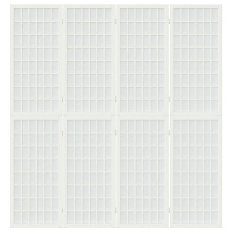 Vidaxl kamerscherm inklapbaar 4 panelen japanse stijl 160x170 cm wit