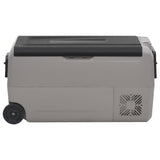 Vidaxx Kühlbox mit Rollen und Griff 36 l Polypropylen schwarz und grau