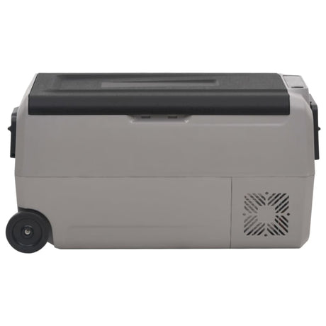 Vidaxx Kühlbox mit Rollen und Griff 36 l Polypropylen schwarz und grau