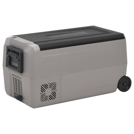 Vidaxx Kühlbox mit Rollen und Griff 60 l Polypropylen schwarz und grau