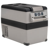 VidaXL Kühlbox mit Griff 45 L PP PE Schwarz und Weiß