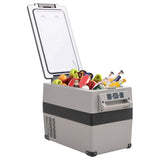 Vidaxx Kühlbox mit Griff 55 l PP PE schwarz und grau