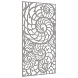 Vidaxxl Wanddekoration Gartenmuschel Design 105x55 cm Cortenstahl