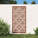 Vidaxl wanddecoratie tuin moors ontwerp 105x55 cm cortenstaal