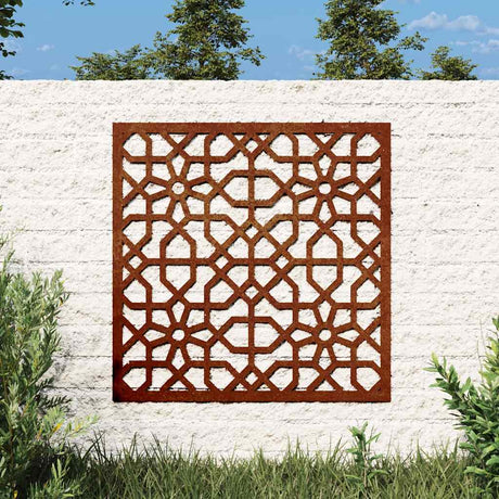 VidaXL Wanddekoration Garten Maurisches Design 55x55 cm Cortenstahl