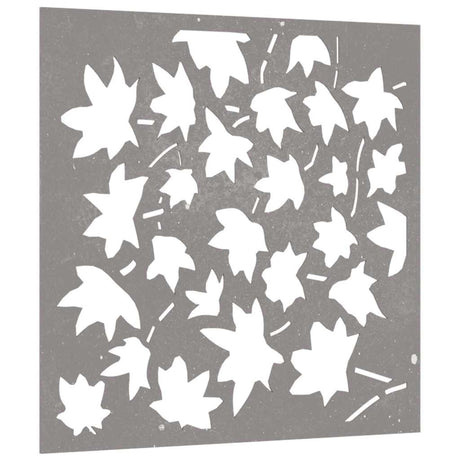 VidaXL Wanddekoration Garten Ahornblatt Design 55x55 cm Cortenstahl
