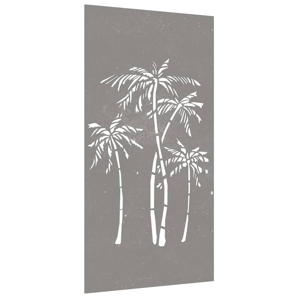VidaXL Wanddekoration Garten Palme Design 105x55 cm Cortenstahl