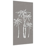 VidaXL Wanddekoration Garten Palme Design 105x55 cm Cortenstahl