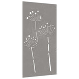 VidaXL Wanddekoration Gartenblumendesign 105x55 cm Cortenstahl