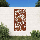 Vidaxxl Wanddekoration Gartengeräte Design 105x55 cm Cortenstahl