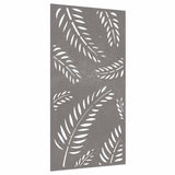Vidaxxl Wanddekoration Gartenblattdesign 105x55 cm Cortenstahl
