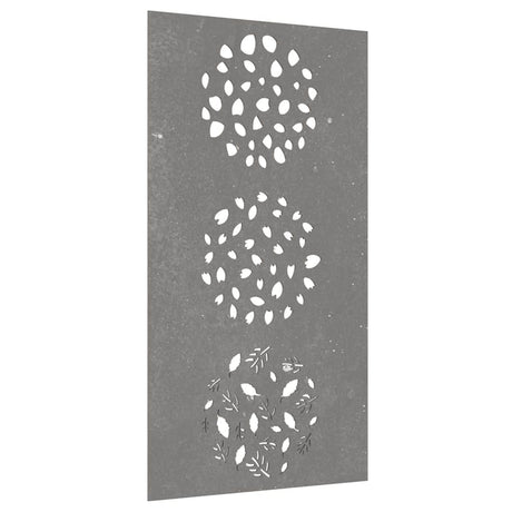 Vidaxxl Wanddekoration Gartenblattdesign 105x55 cm Cortenstahl