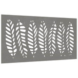 Vidaxxl Wanddekoration Gartenblattdesign 105x55 cm Cortenstahl