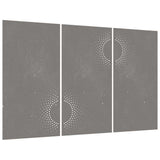 VidaXL Wanddekoration Garten 3 Stk. Sonnendesign 105x55 cm Cortenstahl