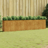 VidaXL Pflanzgefäß erhöht 360x40x80 cm Cortenstahl