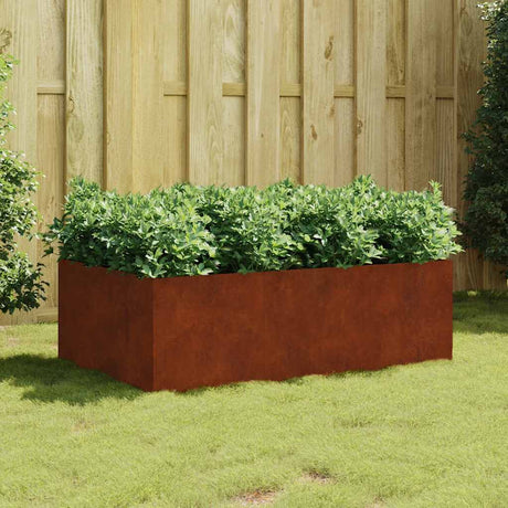 VidaXL Pflanzgefäß erhöht 120x80x40 cm Cortenstahl