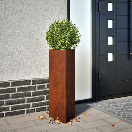 Vidaxx Pflanzgefäß 30x26x75 cm Cortenstahl