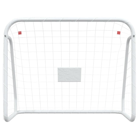 Vidaxx Fußballtor mit Netz 125x96x60 cm Stahl und Polyester weiß