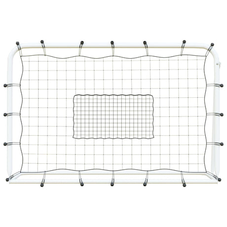 Vidaxl Football Rebounder 184x61x123 cm Stahl und PE -Weiß und Schwarz