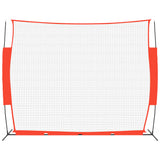 Vidaxl Baseball -Netz tragbar 369x107x271 cm Stahl Polyester rot schwarz