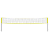 Vidaxl Volleyballnet 823x244 cm Pe Fabric gelb und schwarz
