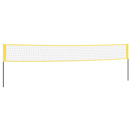 Vidaxl badmintonnet 600x155 cm pe Fabric gelb und schwarz