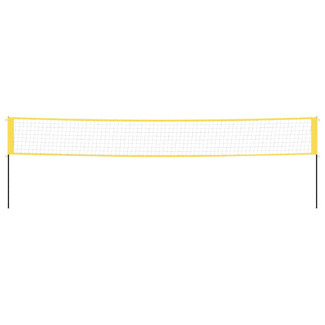 Vidaxl badmintonnet 600x155 cm pe Fabric gelb und schwarz