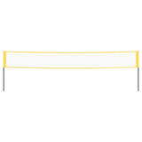 Vidaxl badmintonnet 600x155 cm pe Fabric gelb und schwarz
