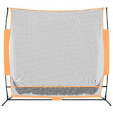 Vidaxl Golf Training Network 215x107x216 cm Polyesterschwarz und Orange