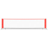 Vidaxl Tennisnet 400x100x87 cm Polyesterschwarz und Rot