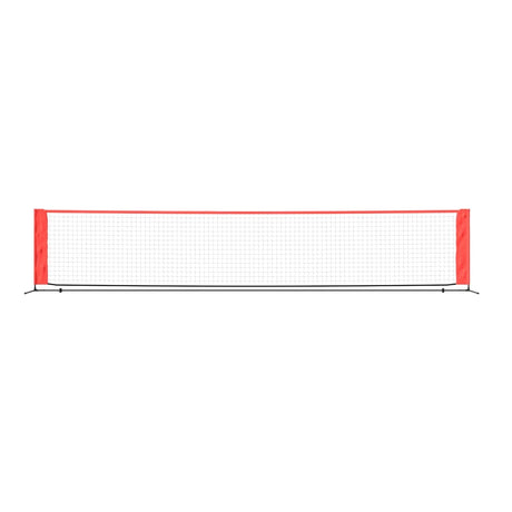 Vidaxl Tennisnet 500x100x87 cm Polyesterschwarz und Rot