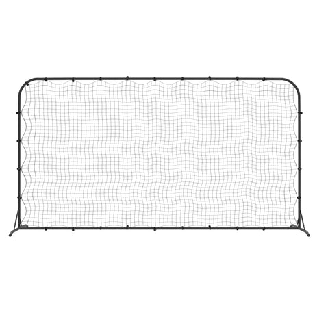 VidaXL Fußball-Rebounder 366x90x183 cm HDPE schwarz