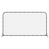 VidaXL Fußball-Rebounder 366x90x183 cm HDPE schwarz