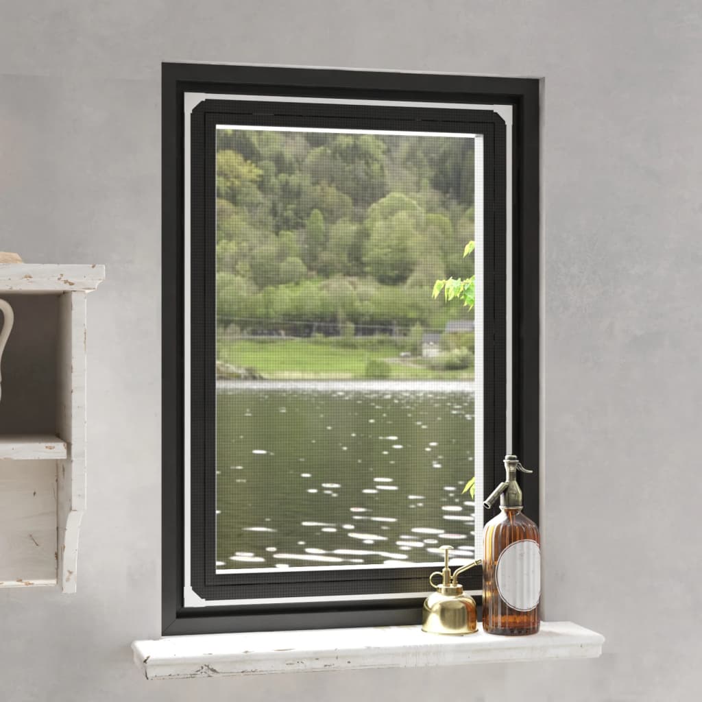 Vidaxx Insektenschutz für Fenster magnetisch 80x120 cm weiß