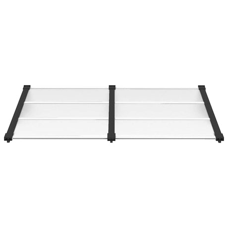 Vidaxx Türvordach 152,5x90 cm Polycarbonat schwarz und transparent