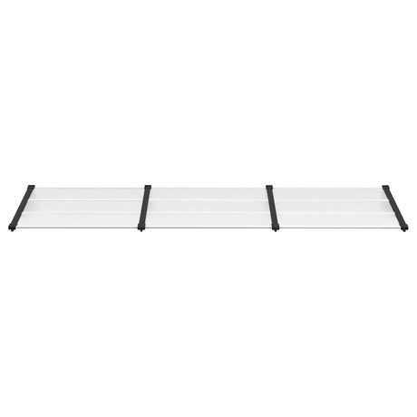 Vidaxx Türvordach 297,5x90 cm Polycarbonat schwarz und transparent