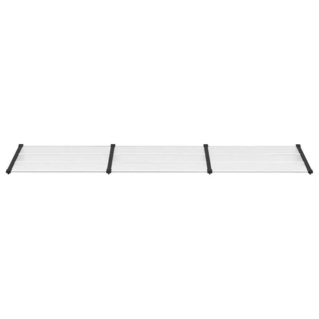 Vidaxx Türvordach 358,5x90 cm Polycarbonat schwarz und transparent
