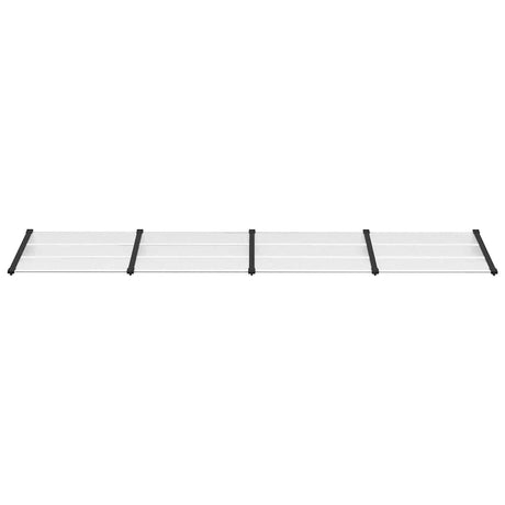 Vidaxx Türvordach 396x90 cm Polycarbonat schwarz und transparent