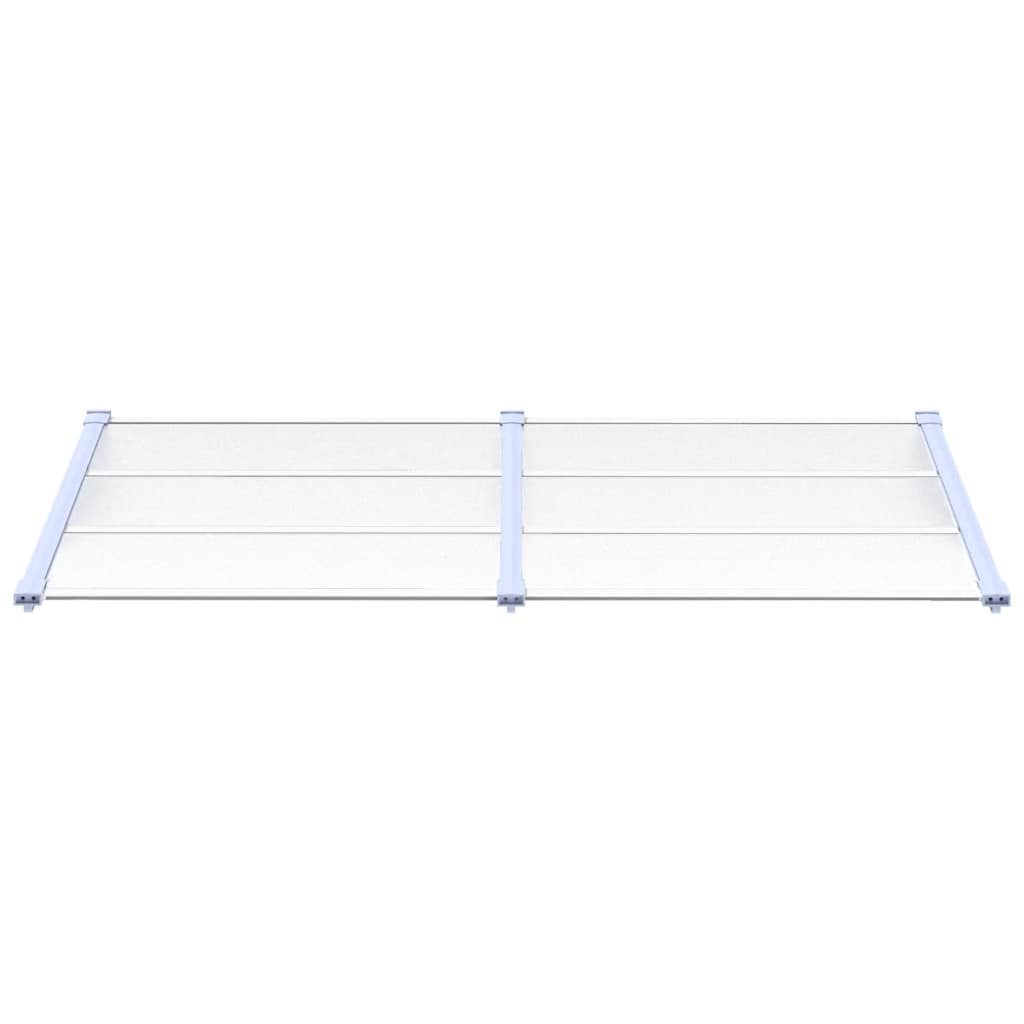Vidaxx Türvordach 199x90 cm Polycarbonat grau und transparent
