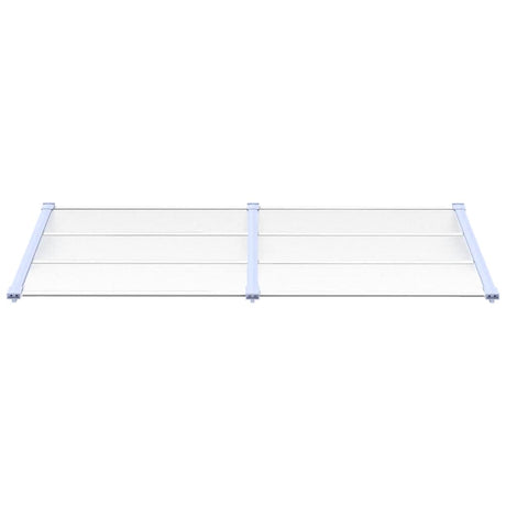 Vidaxx Türvordach 199x90 cm Polycarbonat grau und transparent