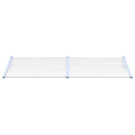 Vidaxx Türvordach 239x90 cm Polycarbonat grau und transparent