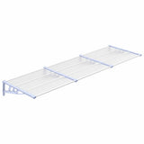 Vidaxx Türvordach 297,5x90 cm Polycarbonat grau und transparent