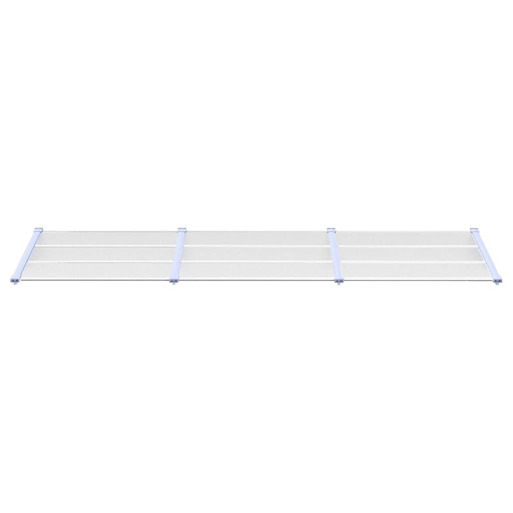 Vidaxx Türvordach 297,5x90 cm Polycarbonat grau und transparent