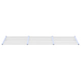 Vidaxx Türvordach 297,5x90 cm Polycarbonat grau und transparent