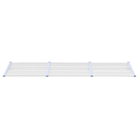 Vidaxx Türvordach 297,5x90 cm Polycarbonat grau und transparent