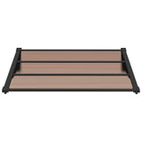 Vidaxx Türvordach 122x90 cm Polycarbonat schwarz