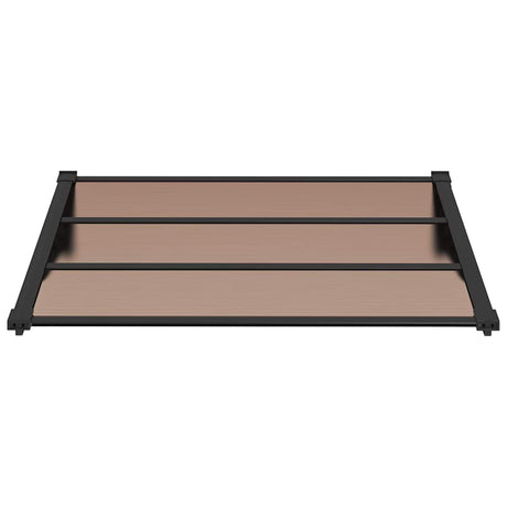 Vidaxx Türvordach 122x90 cm Polycarbonat schwarz
